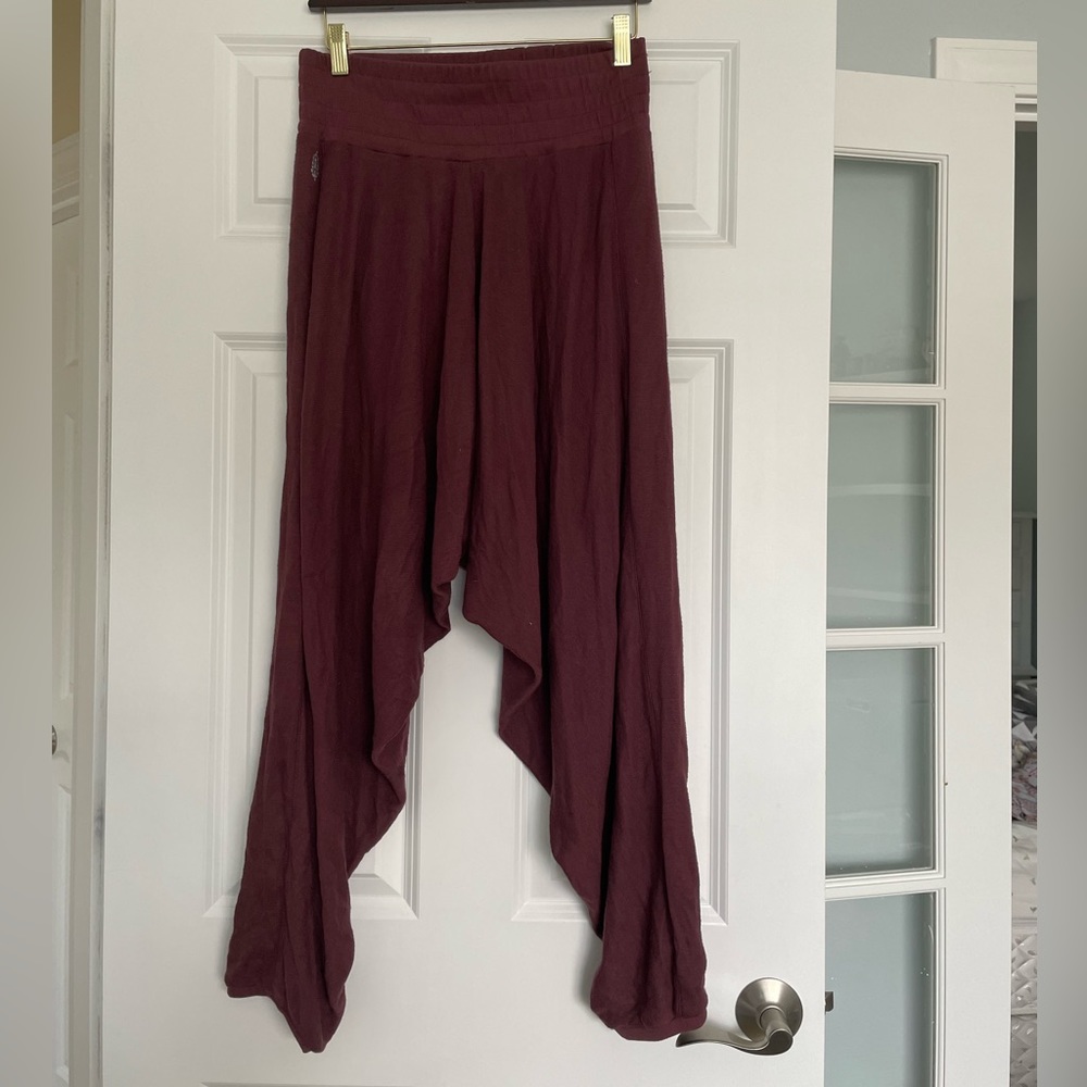 Free People Burgundy Wine Red Brown Harlem Pant